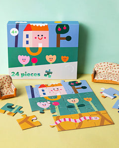 24 PIECE KIDS PUZZLE- UNDER THE GARDEN