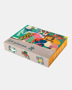 24 PIECE KIDS PUZZLE- ANIMAL CARNIVAL