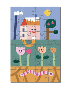 24 PIECE KIDS PUZZLE- UNDER THE GARDEN
