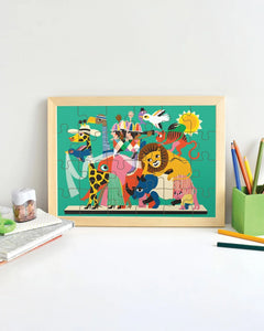 24 PIECE KIDS PUZZLE- ANIMAL CARNIVAL