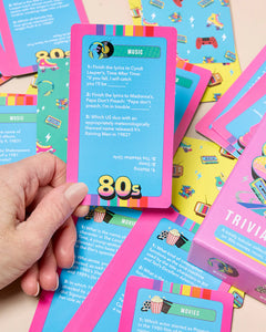 80'S TRIVIA CARDS