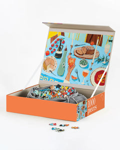 1000 PIECE PUZZLE- FEAST ON THE SUNLIT TERRACE