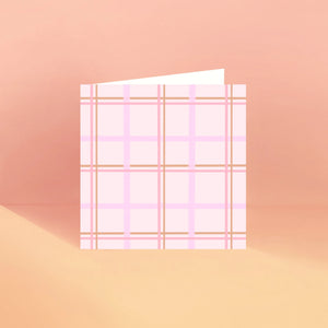 PINK PLAID CARD